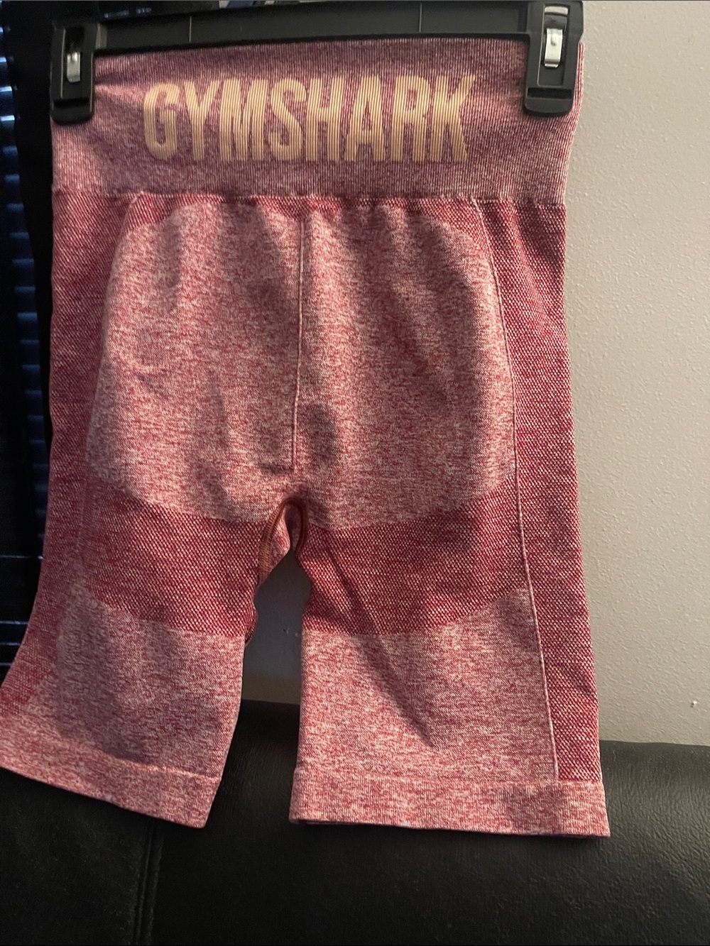Gymshark Women’s Flex Cycling Seamless Heathered Rose Biker Shorts M/L NWOT